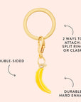 The Foggy Dog - Banana Collar Charm: Charm Only
