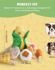 Nocciola - Nocciola Squeaky Crinkle Corn Dog Toys