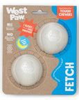 West Paw - Boundr® 2-Pack Dog Toy Ball for Play, Chew, and Fetch: Glow