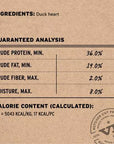 Vital Essentials Freeze-Dried Duck Hearts