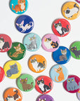 Lili Chin Art - 30 Cat Buttons: Assorted