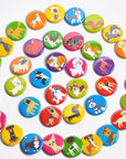 Lili Chin Art - 30 Dog Buttons: Assorted