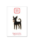 Lili Chin Art - Formosan Mountain Dog / Taiwan Dog Enamel Pin
