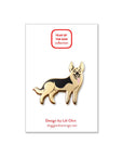 Lili Chin Art - German Shepherd Dog Enamel Pin