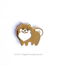 Lili Chin Art - Pomeranian Dog Enamel Pin