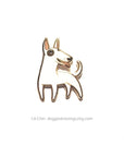 Lili Chin Art - Bull Terrier Dog Enamel Pin