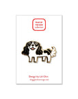 Lili Chin Art - Cavalier Spaniel Dog Enamel Pin