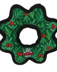 Tuffy Dog Toys - VIP Products - Tuffy Holiday Medium Gear Ring Wreath, Durable Dog Toy