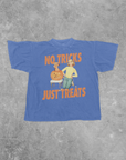 The Clandestine Underground - No Tricks Just Treats, Halloween Boxy TShirt: Washed Dark Denim