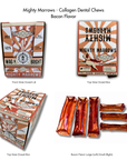 Wag & Bright Supply Co. - Mighty Marrows Collagen Dental Chew - Bacon - 3 Sizes: Large