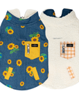 Lucy & Co. - Sunflower Power Reversible Teddy Vest