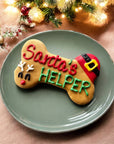 YumYum4DOGS - 6 inch Santa’s Helper Bone dog treats : Santa’s favorite