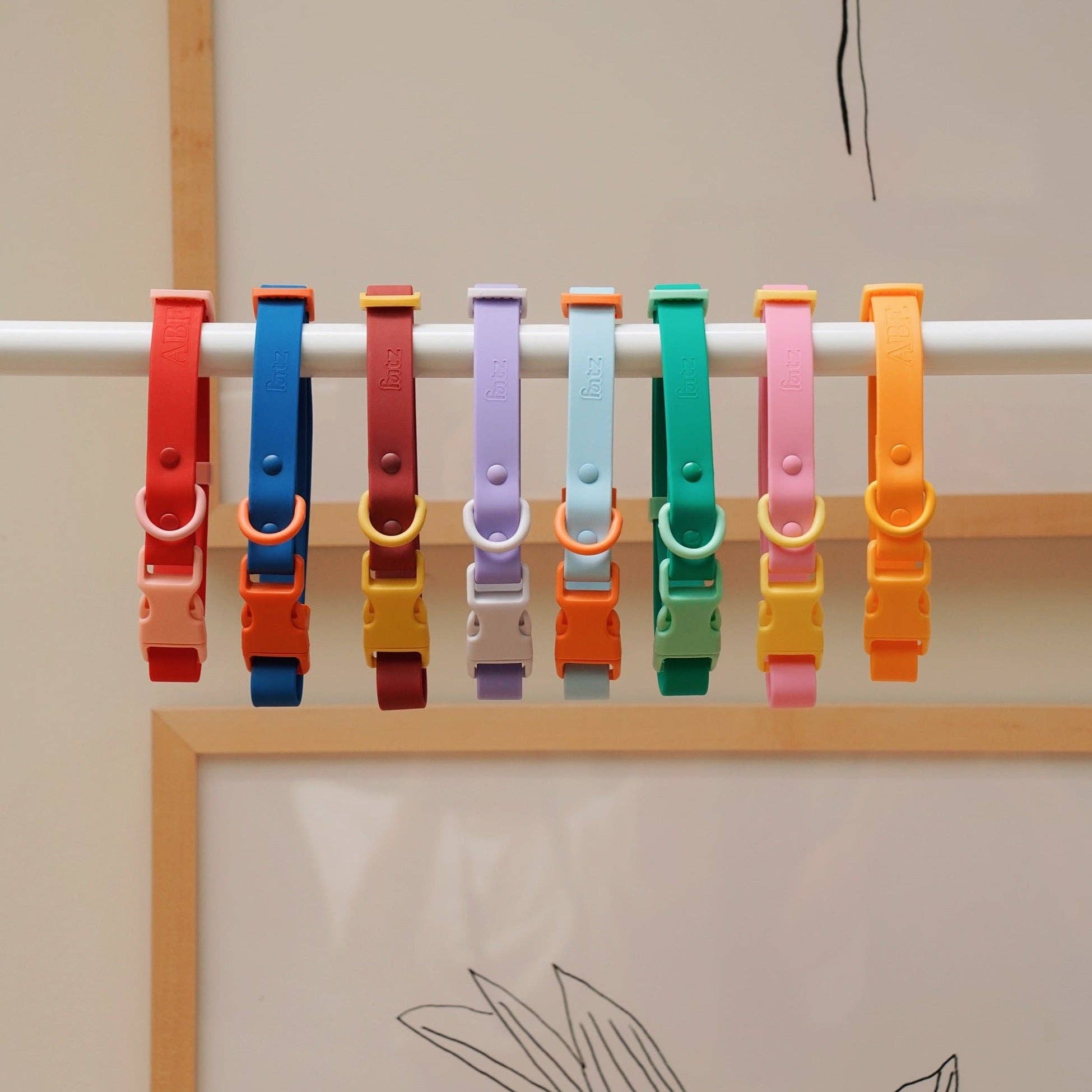 The Fritz Collar Baby Blue and Orange