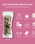 Max & Bella - Freeze-Dried Chicken Hearts Treats for Dogs & Cats — Single Ingredient, Grab-and-Go Packs: 10-PACK