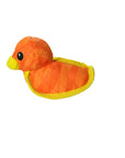 Tuffy Dog Toys - VIP Products - DuraForce Duck Tiger - Orange, Durable, Squeaky Dog Toy