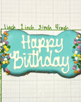 Lucky Biscuit Pet Bakery - Happy Birthday Fido!: Birthday Bone Blue