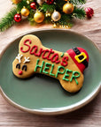 YumYum4DOGS - 6 inch Santa’s Helper Bone dog treats : Santa’s favorite