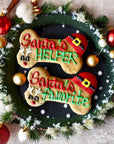 YumYum4DOGS - 6 inch Santa’s Helper Bone dog treats : Santa’s favorite