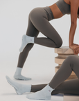 Almla Active - Cat Embroidered Pilates Grip Socks Gray Paw Grips