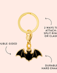 The Foggy Dog - Bat Collar Charm: Charm Only