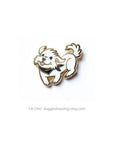 Lili Chin Art - Maltese /Fluffy white dog dog enamel pin