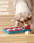 Outward Hound Dog Brick Interactive Treat Puzzle Dog Toy, Blue