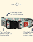 Lucy & Co. - Wrap it Up Print Collar