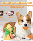 Nocciola - Nocciola Squeaky Crinkle Corn Dog Toys