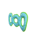 Tuffy Dog Toys - VIP Products - DuraForce 3 Way Tug - Blue/Green, Durable, Squeaky Dog Toy