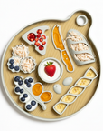Awoo - Smorgasboard Charcuterie Lick Mat & Slow Feeder: Misty Blue
