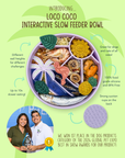 Happy Dingos - Loco Coco Interactive Slow Feeder Bowl : Sunshine