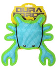 Tuffy Dog Toys - VIP Products - DuraForce Crab Tiger - Blue/Green, Durable, Squeaky Dog Toy