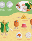Nocciola - Nocciola Squeaky Crinkle Corn Dog Toys
