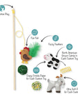 Petshop by Fringe Studio - PASTURE PALS 6PC CAT TOY SET