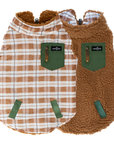 Lucy & Co. - The Plaid Hike Reversible Teddy Vest