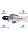 Petshop by Fringe Studio - SOMETHING'S FISHY CANVAS KICKER CAT TOY