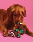 Yule Log Interactive Snuffle Holiday Dog Toy