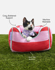 Wild One - Cat Bolster Bed: Bubblegum