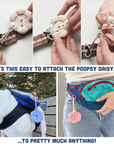 Spotted by Humphrey - Poopsy Daisy Dog Poop Bag Holder - Toe Beans (Pink)