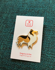 Lili Chin Art - Rough Collie Dog Enamel Pin