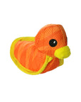 Tuffy Dog Toys - VIP Products - DuraForce Duck Tiger - Orange, Durable, Squeaky Dog Toy