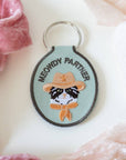 Lindy Stark Designs - Meowdy Partner Embroidered Keychain