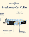 Lucy & Co. - Simply Splendid Breakaway Cat Collar: L