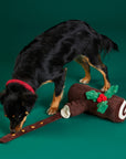 Yule Log Interactive Snuffle Holiday Dog Toy