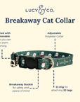 Lucy & Co. - Santa Land Breakaway Cat Collar