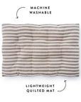 The Foggy Dog - Ticking Stripe Dog Travel Mat