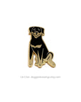 Lili Chin Art - Rottweiler Dog Enamel Pin
