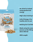 Icelandic+ Cod Mini Fish Chips Treats For Training & Small Dogs
