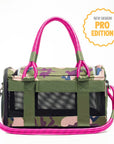 ROVERLUND - OUT-OF-OFFICE PET CARRIER PRO EDITION: BLACK CAMO / BLACK / LARGE - UP TO 25LBS