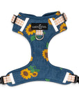 Lucy & Co. - Sunflower Power Denim No-Pull Harness